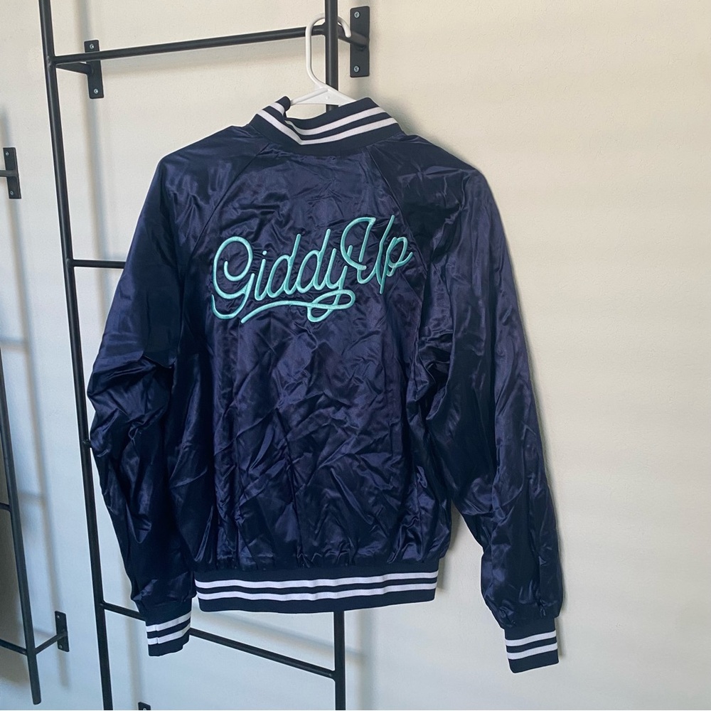 Navy Bomber Jacket - image 4